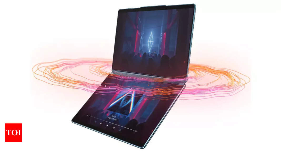 CES 2023: Lenovo launches Yoga Book 9i with two full-sized OLED displays – Times of India