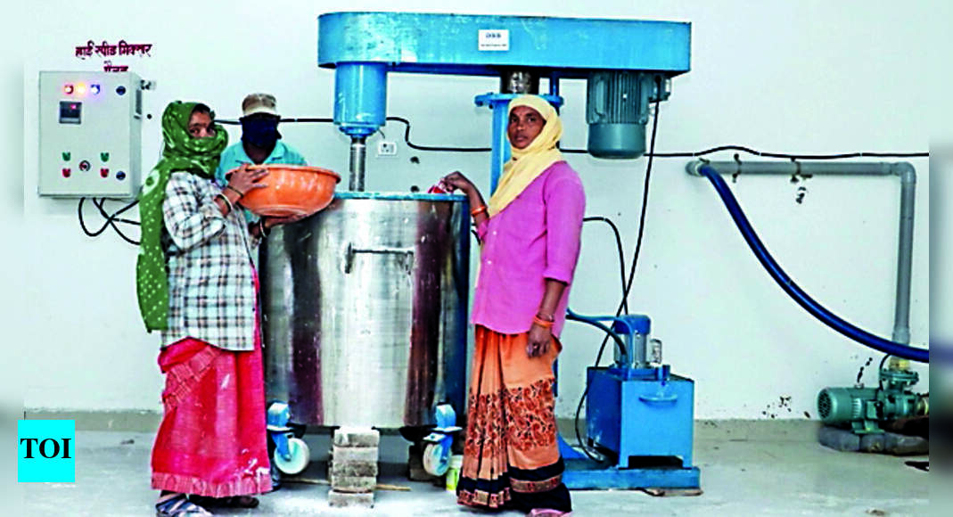 Women Make Paint From Cow Dung, Generates Raipur News Times
