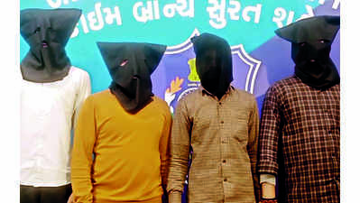 Four men of Bihar gang hiding in Surat after involvement in five murders held