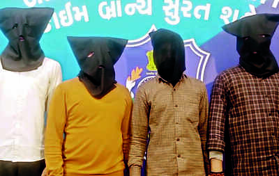 Four men of Bihar gang hiding in Surat after involvement in five murders held