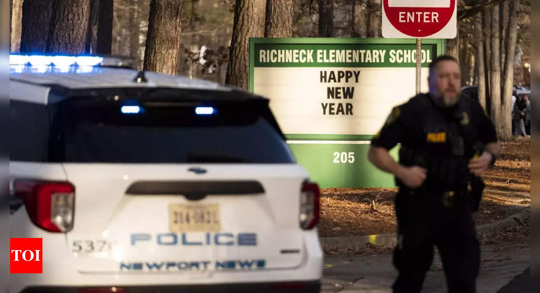 Six-year-old boy held after shooting teacher in US – Times of India