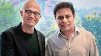 Satya Nadella comes home: Bonds with KT Rama Rao over business & biryani