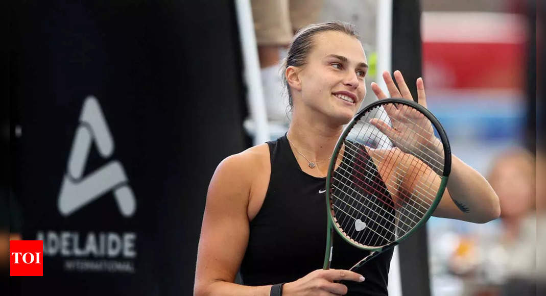 Fired-up Aryna Sabalenka races into Adelaide International final | Tennis News – Times of India