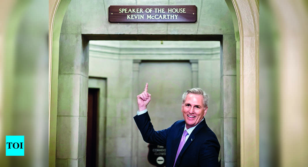 Thriller ends, McCarthy elected House Speaker in 15th attempt – Times of India