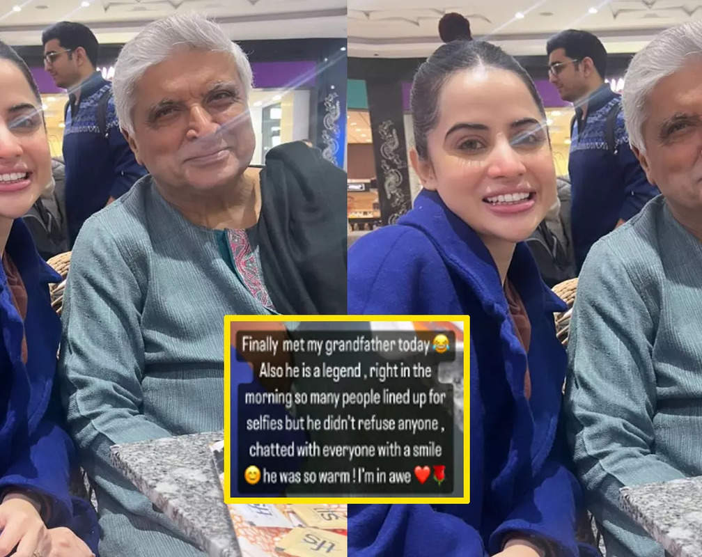 
Urfi Javed says 'finally met my grandfather' as she drops a picture with veteran lyricist Javed Akhtar; netizens say 'Kal se ye shayari naa karne lage'
