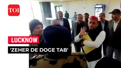 Akhilesh Yadav refuses tea offered by UP cops, says 'What if there is poison in it?'