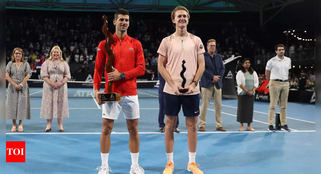 Novak Djokovic saves match point to beat Sebastian Korda for Adelaide crown | Tennis News – Times of India