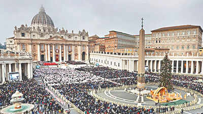 Public now can see Benedict XVI's tomb at St. Peter's Basilica