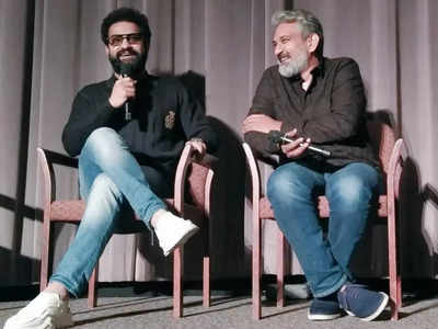 Watch video: SS Rajamouli, Jr NTR receive a standing ovation at the Directors Guild of America theatre in Los Angeles
