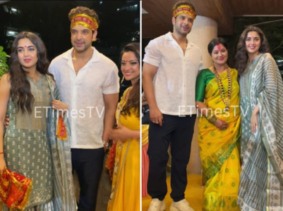 Karan & Tejasswi attend Sudha’s Mata Ki Chowki