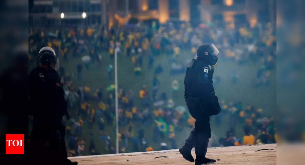 Bolsonaro condemns 'pillaging' after Brazil riots - Times of India