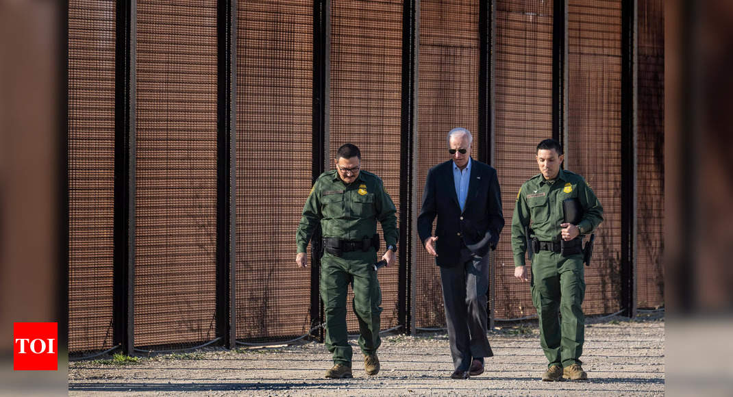 Joe Biden visits US-Mexico border as immigration issue heats up – Times of India