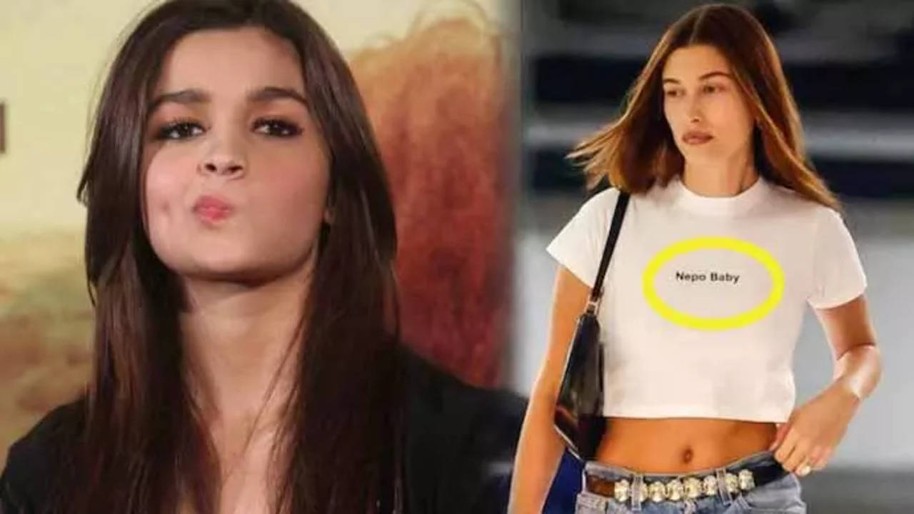 Alia Bhatt sparks debate on nepotism yet again after she likes Hailey  Bieber's picture in a white t-shirt that said ‘Nepo Baby’