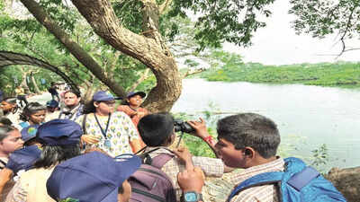 Students' day out at Vedanthangal in Tamil Nadu