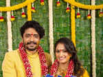 Vasishta Simha & Hariprriya make it official, share engagement pictures with fans