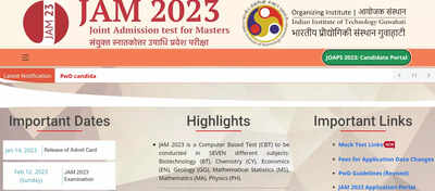 IIT JAM Admit Card 2023 release date postponed to January 14, check details here
