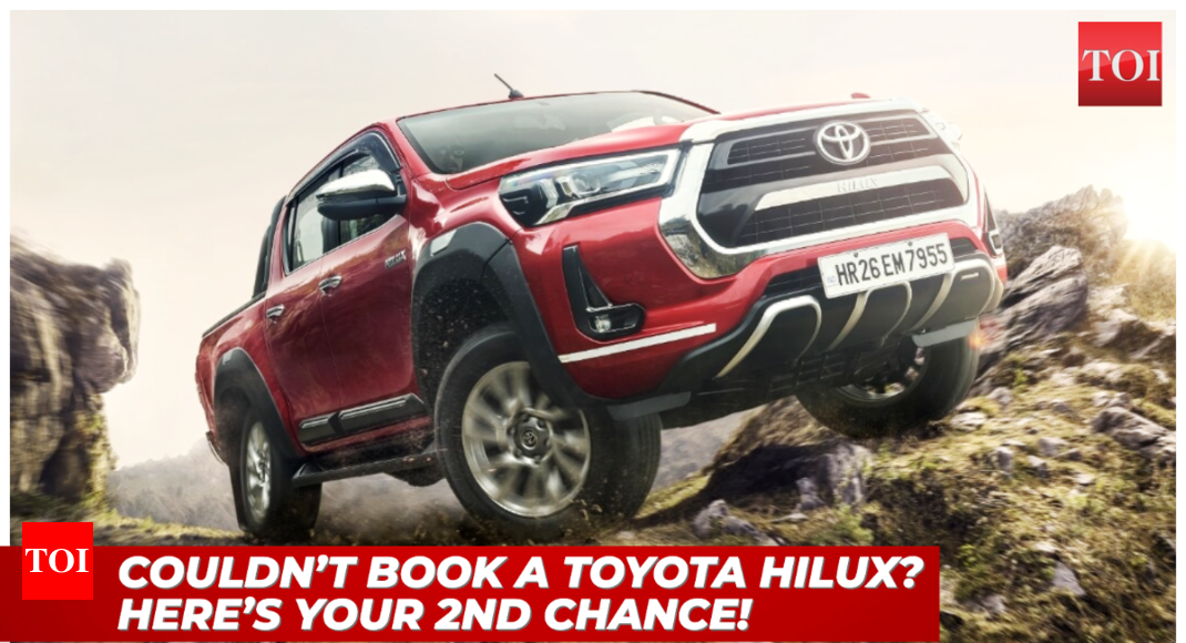 Toyota India reopens Hilux pickup bookings: 3 variants for up to Rs 36.8  lakh - Times of India