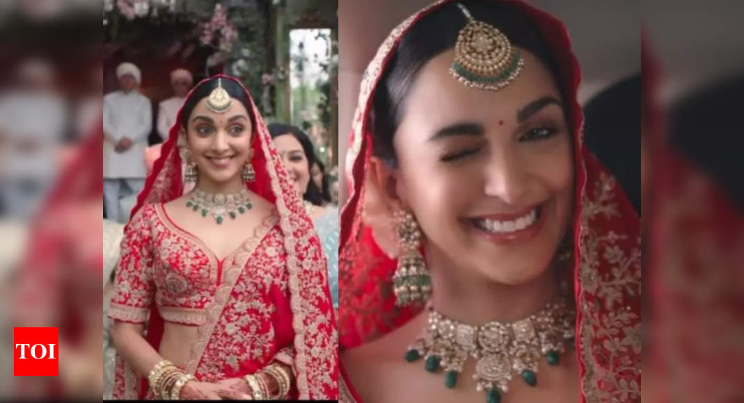 Kiara Advani looks gorgeous in a bridalwear ad, amidst reports of wedding with Sidharth Malhotra; fans tease, ‘Sid se shadi kab kar rahe ho?’ | Hindi Movie News