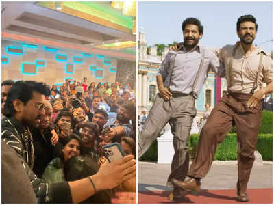 'RRR'mania in LA: Ram Charan bombarded for selfies while Americans dance to 'Naatu Naatu' during the screening