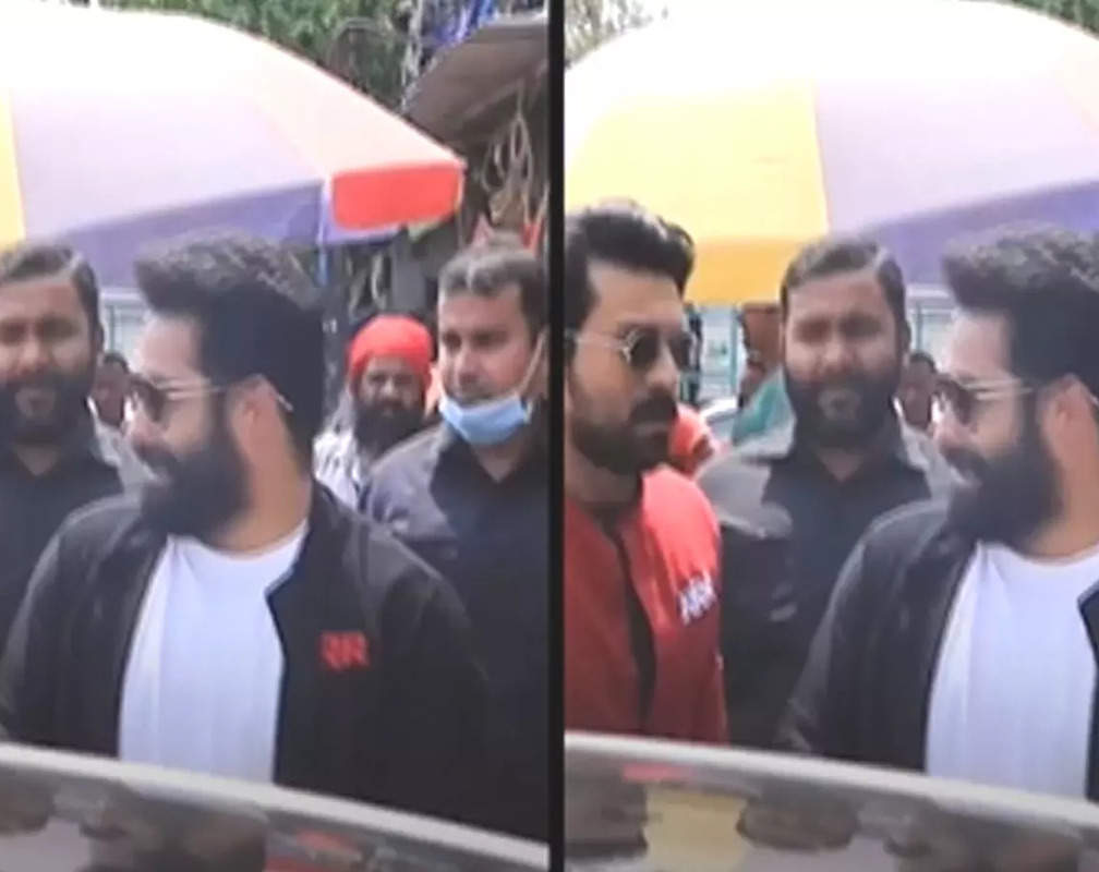 
Golden Globes awards 2023: 'RRR' stars Ram Charan, Jr NTR receive grand welcome in Los Angeles
