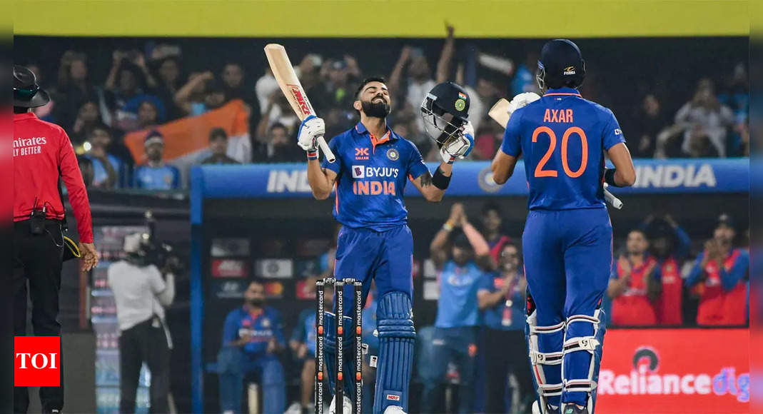 India vs Sri Lanka, 1st ODI Highlights: Virat Kohli stars with 45th ton as India register 67-run win, take 1-0 lead | Cricket News – Times of India