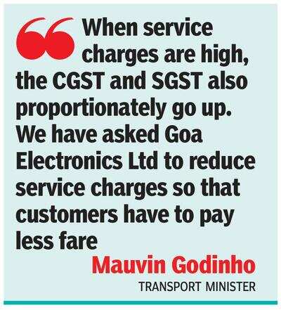 Services charges to be lowered to reduce taxi fare: Godinho