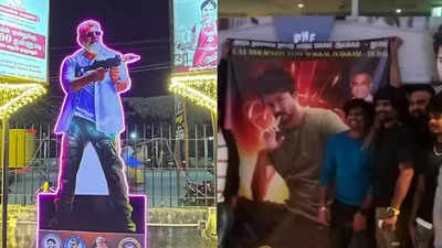 Shocking visuals! Thalapathy Vijay’s fans fight with Ajit Kumar's followers over supremacy
