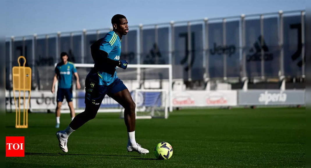 Paul Pogba returns to Juventus training after knee operation | Football ...