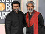 Ram Charan and SS Rajamouli AFP