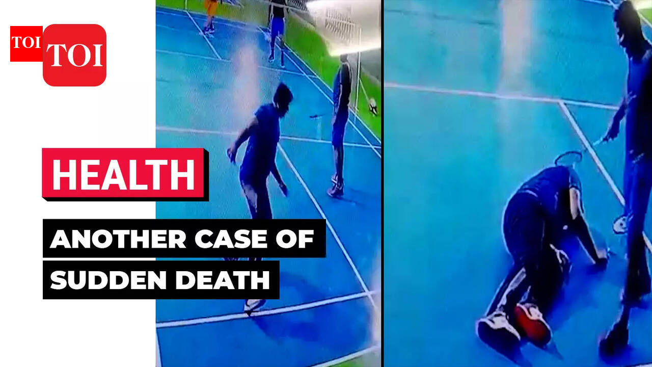 Heart attack: On Camera: Indian-origin man collapses while playing ...