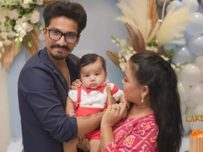 Haarsh Limbachiyaa is on cloud 9 as their son Golla's first word is 'Papa', Bharti Singh's reaction to it is unmissable