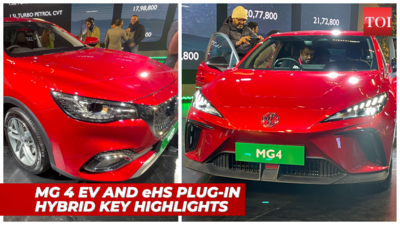 Auto Expo Day 1: MG Motor showcases MG 4 EV and eHS plug-in-hybrid, what’s new?