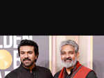 Ram Charan and S. S. Rajamouli at the 80th Golden Globe Awards in The Beverly Hilton, Los Angeles, U.S.