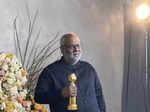 M. M. Keeravani at the 80th Golden Globe Awards in The Beverly Hilton, Los Angeles, U.S.