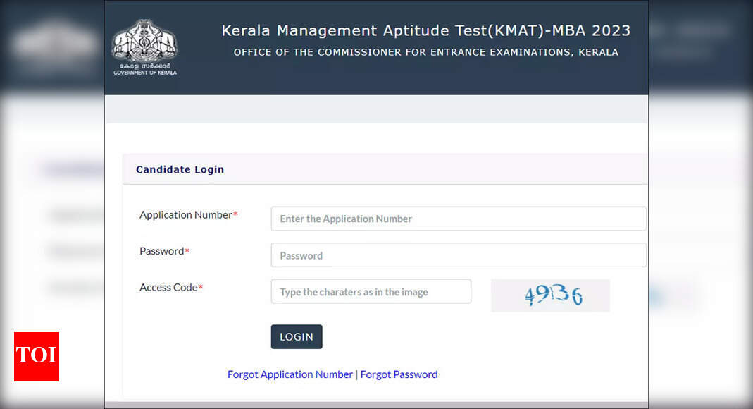 KMAT-MBA 2023: Online application registration begins on cee.kerala.gov ...