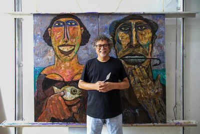 Dr Subodh Kerkar's art exhibition at Majorda