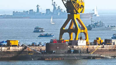Indian submarine sent for major refit stuck in sanctions-hit Russia