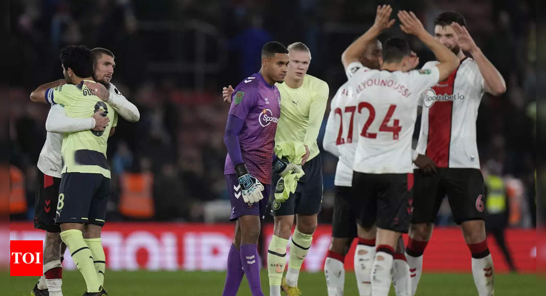 Manchester City exit League Cup after shock loss at Southampton | Football News – Times of India