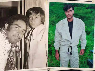 Ajay Devgn shares a glimpse of his epic transformation with rare and unseen pictures from childhood, teenage years - watch video