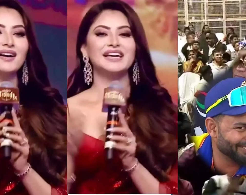 
On cam! Urvashi Rautela gets 'embarrassed' as fans shout Rishabh Pant's name at an event in Vizag
