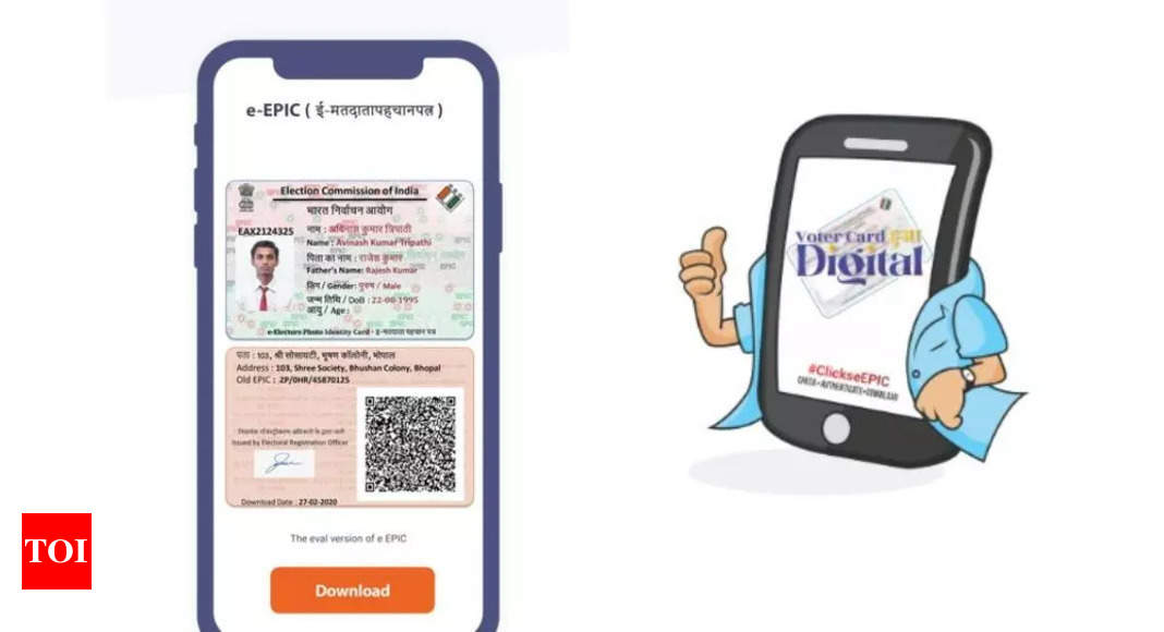 How to download Digital voter ID on your smartphone – Times of India