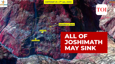 What satellite images reveal: All of Joshimath may sink!