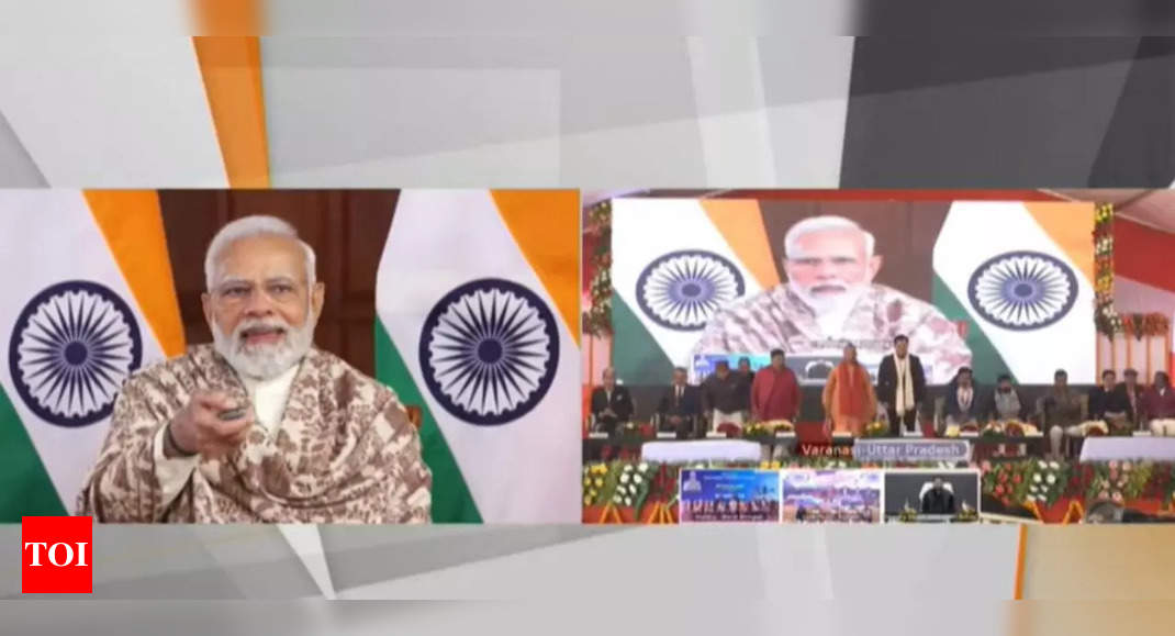 PM Modi flags off MV Ganga Vilas cruise and inaugurates Tent City in Varanasi: Key points | India News – Times of India
