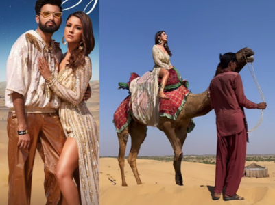 Shehnaaz gets scared shooting with a camel