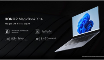 Honor MagicBook X 14 laptop with Intel Core i5 processor launched