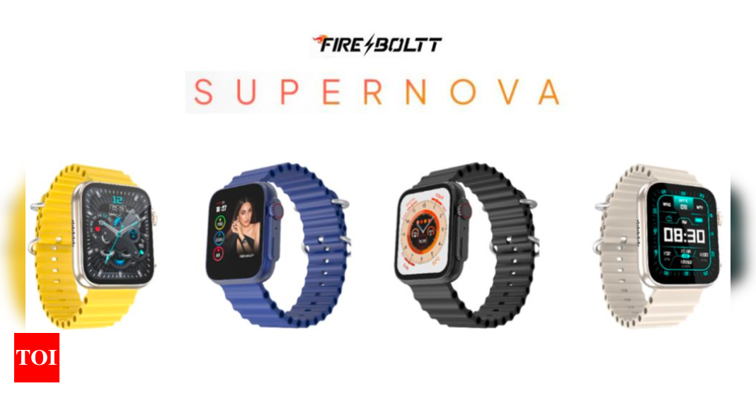 Fire-Boltt Supernova smartwatch launched in India: Specifications, price, and more – Times of India