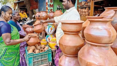 Lukewarm demand upsets clay pot makers in Trichy
