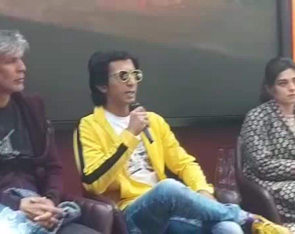 
Anshuman Jha at a press conference in Kolkata
