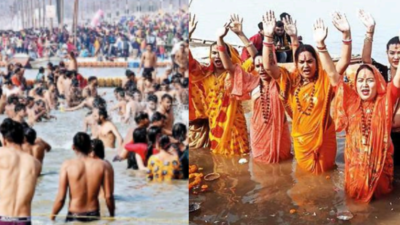 Over Rs 14.4 lakh take dip on first day of Makar Sankranti in Prayagraj