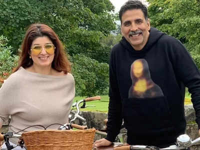 Twinkle Khanna calls marriage a 'Faraday cage' as Akshay Kumar takes her and daughter Nitara on a peddling boat on an icy lake - Watch video